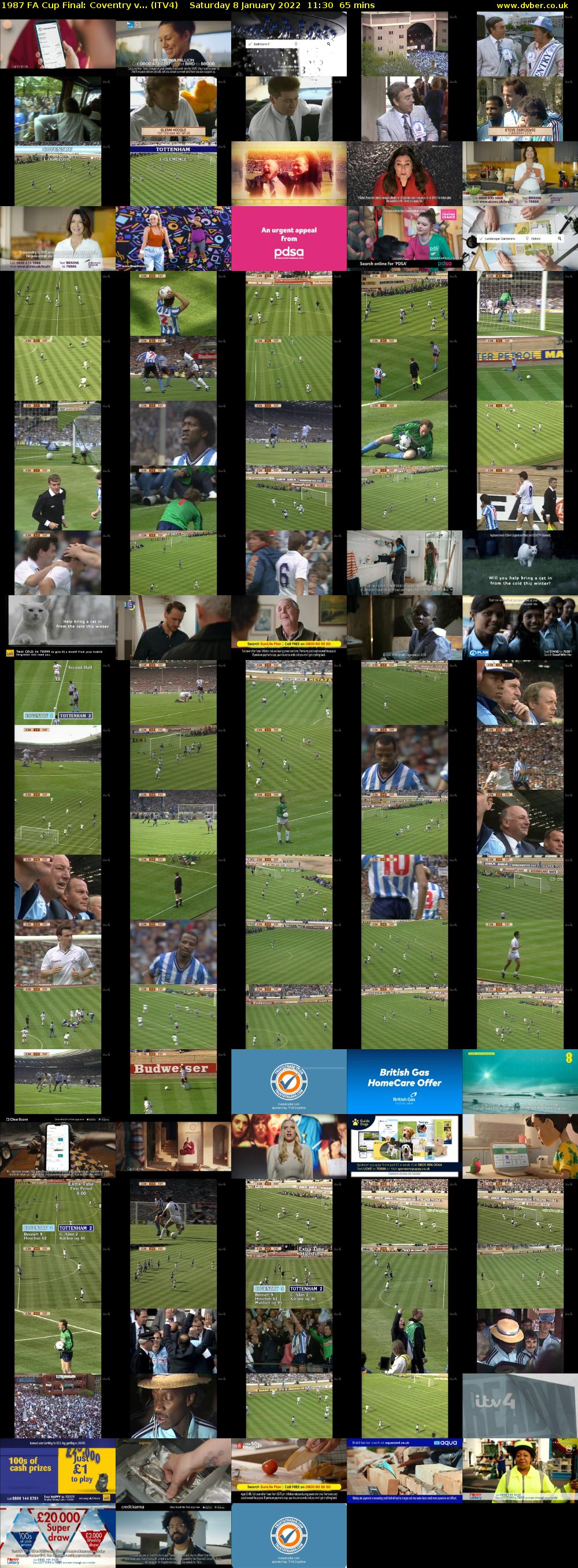 1987 FA Cup Final: Coventry v... (ITV4) Saturday 8 January 2022 11:30 - 12:35