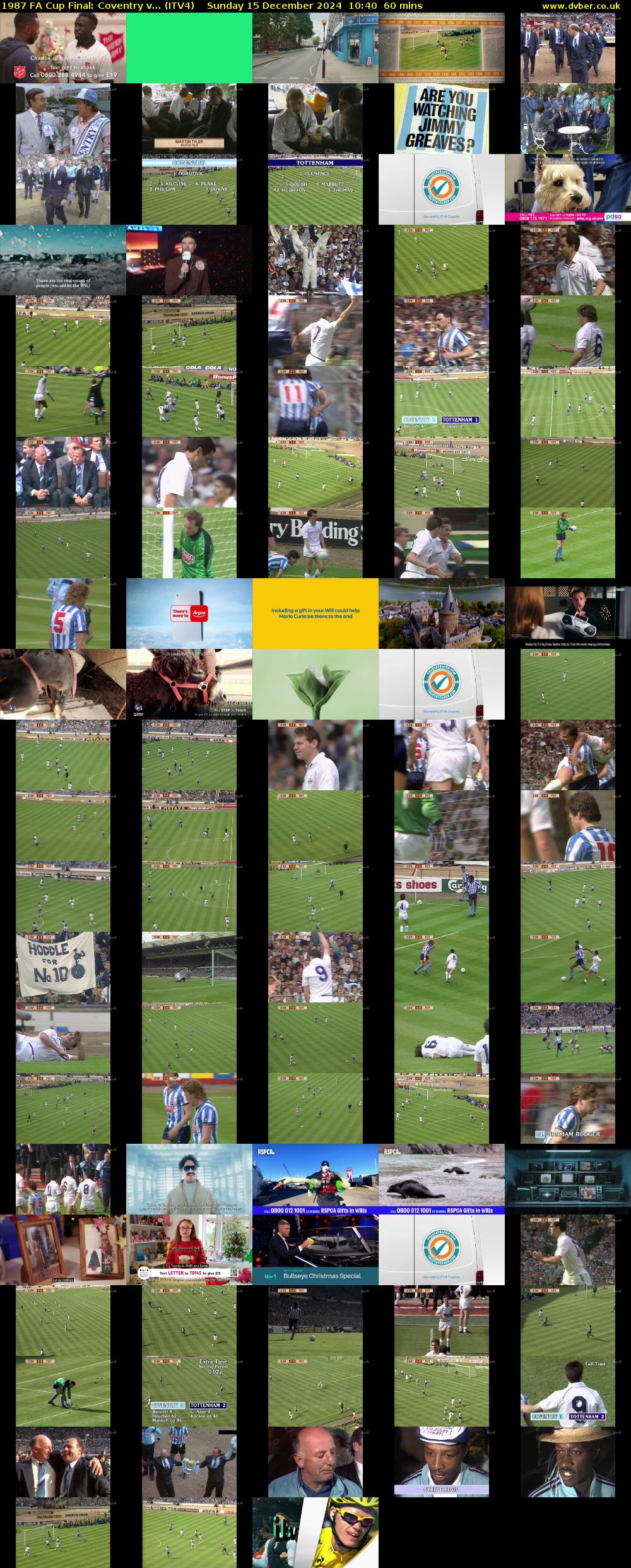 1987 FA Cup Final: Coventry v... (ITV4) Sunday 15 December 2024 10:40 - 11:40