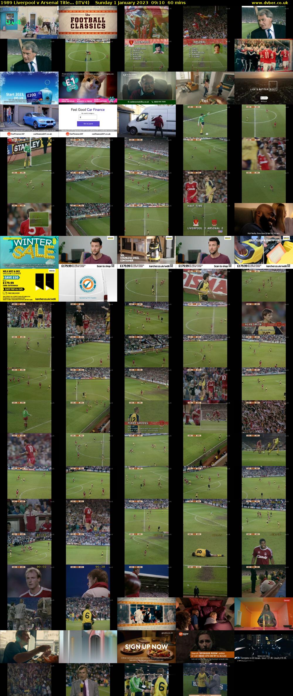 1989 Liverpool v Arsenal Title... (ITV4) Sunday 1 January 2023 09:10 - 10:10