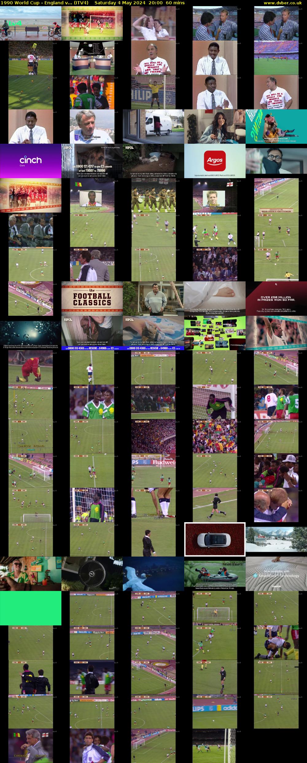 1990 World Cup - England v... (ITV4) Saturday 4 May 2024 20:00 - 21:00