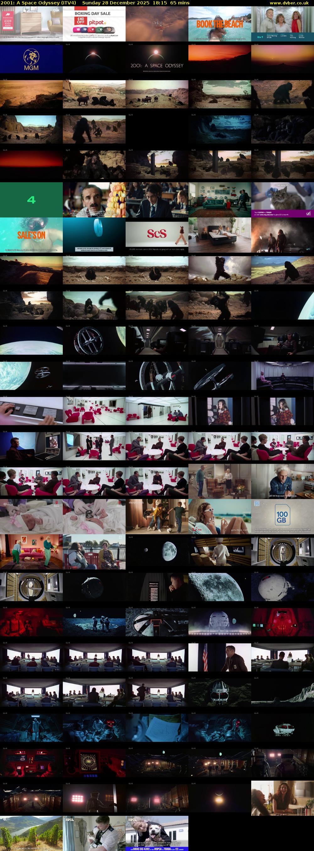2001: A Space Odyssey (ITV4) Sunday 28 December 2025 18:15 - 19:20