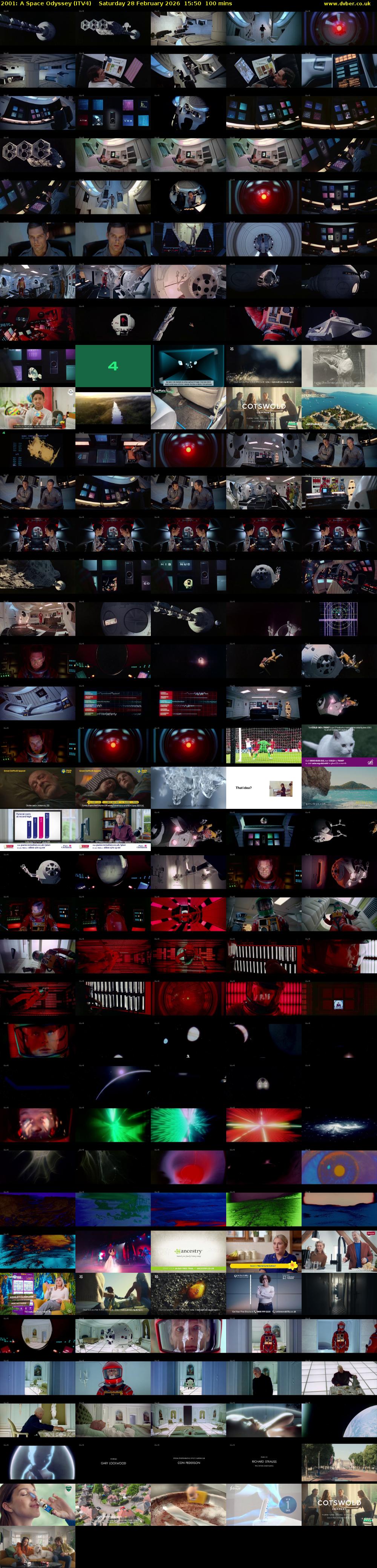 2001: A Space Odyssey (ITV4) Saturday 28 February 2026 15:50 - 17:30