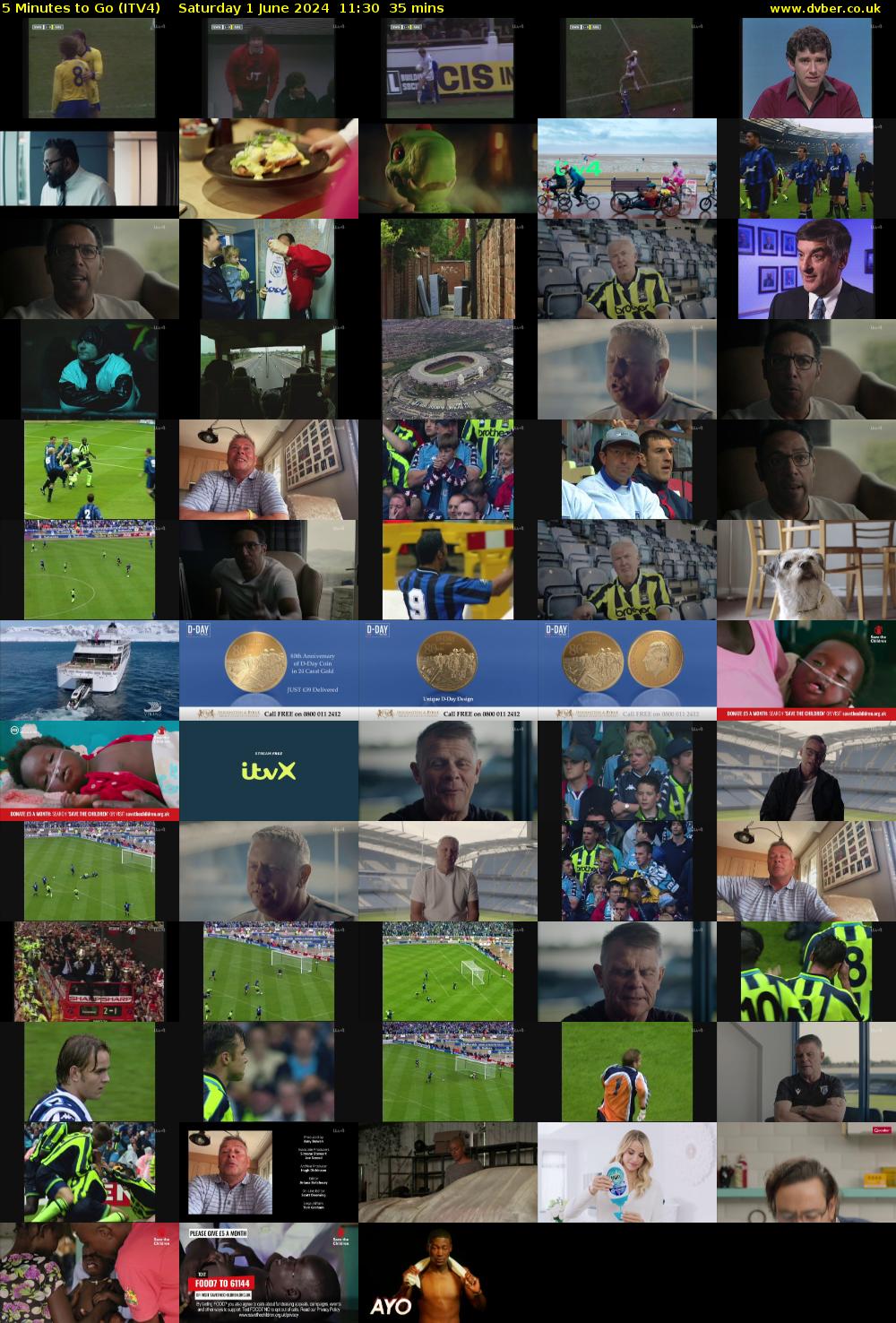 5 Minutes to Go (ITV4) Saturday 1 June 2024 11:30 - 12:05