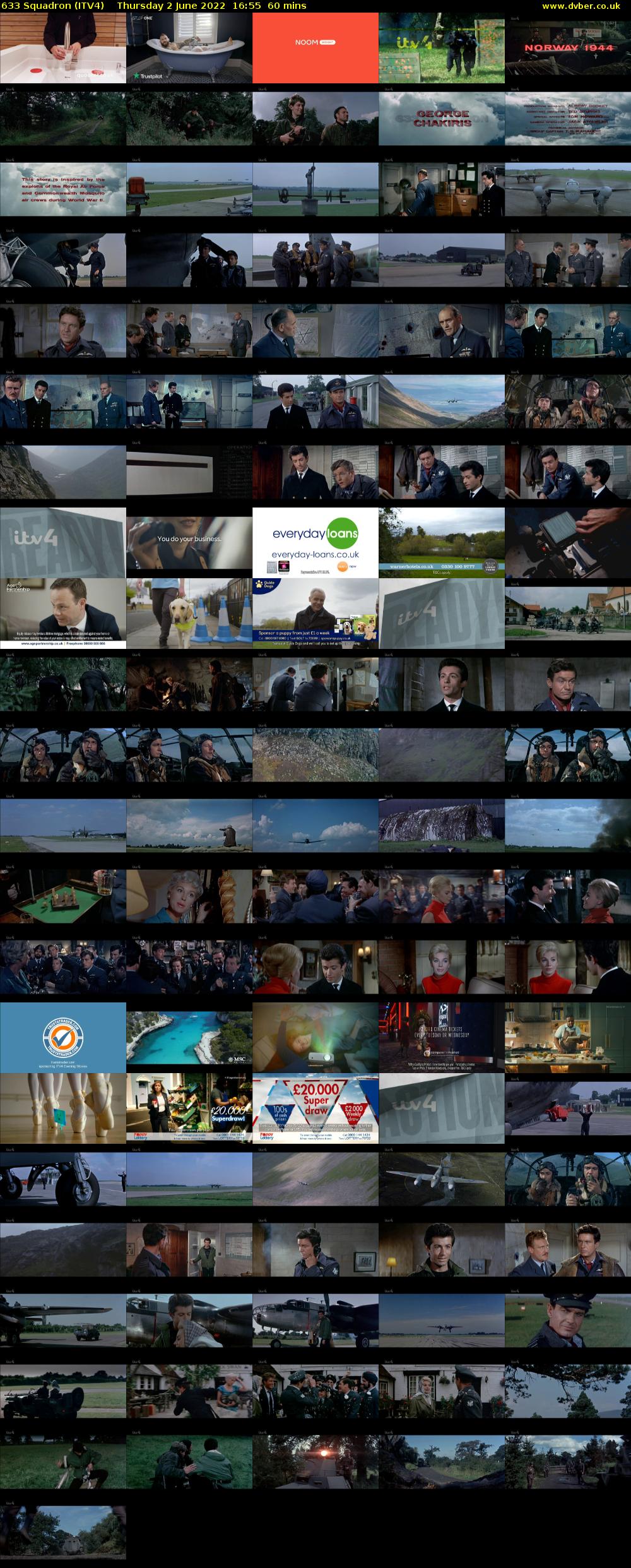 633 Squadron (ITV4) Thursday 2 June 2022 16:55 - 17:55