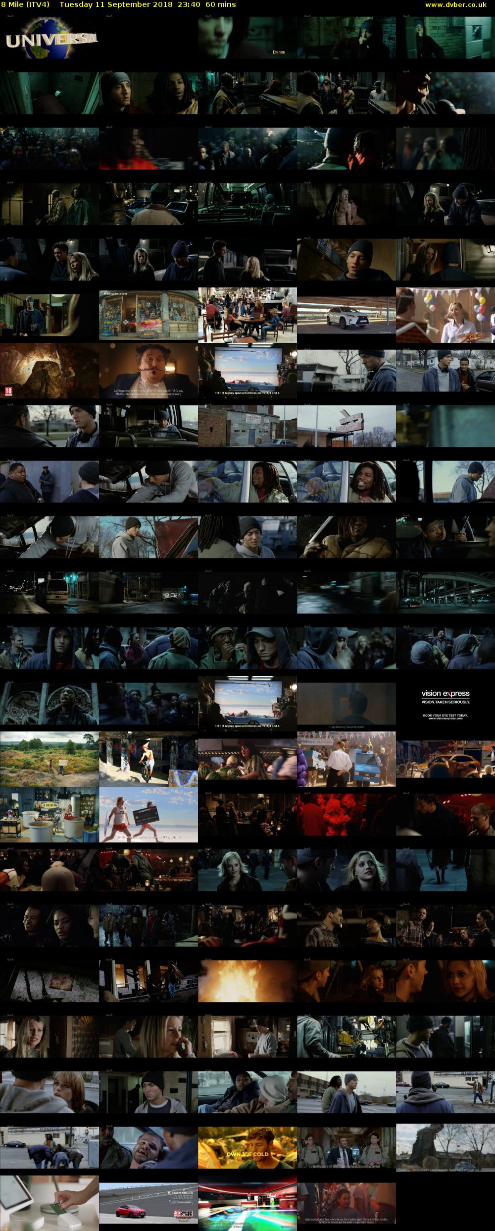 8 Mile (ITV4) Tuesday 11 September 2018 23:40 - 00:40