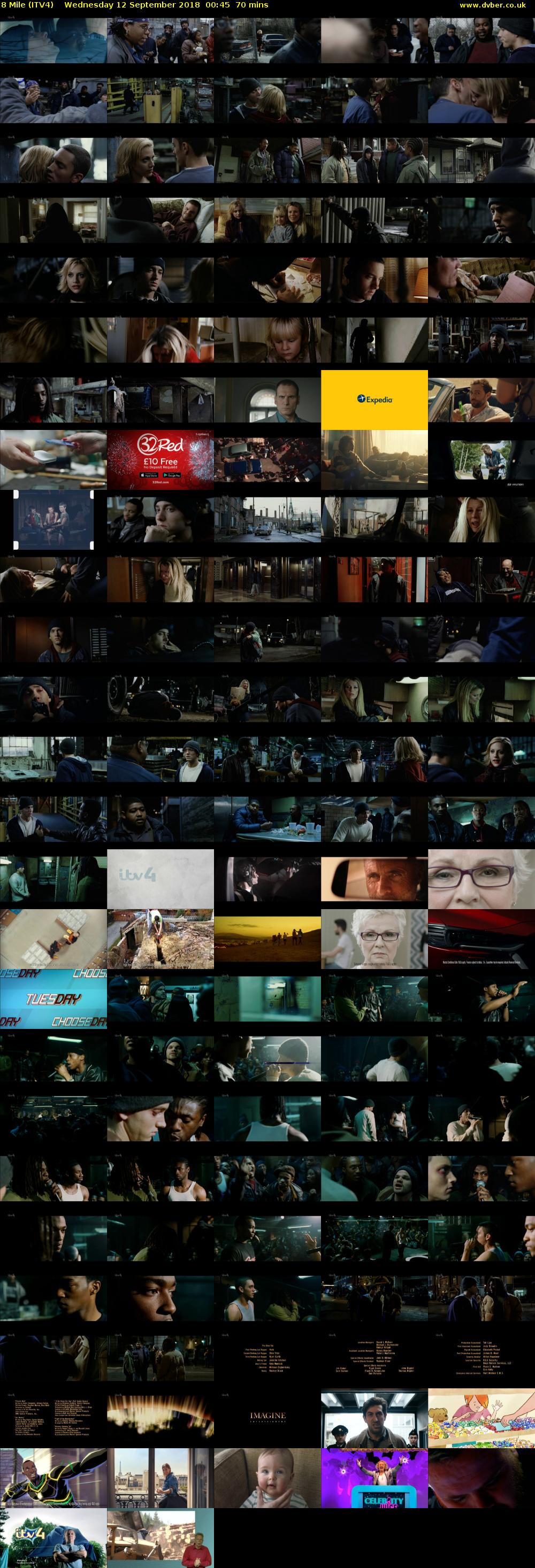 8 Mile (ITV4) Wednesday 12 September 2018 00:45 - 01:55