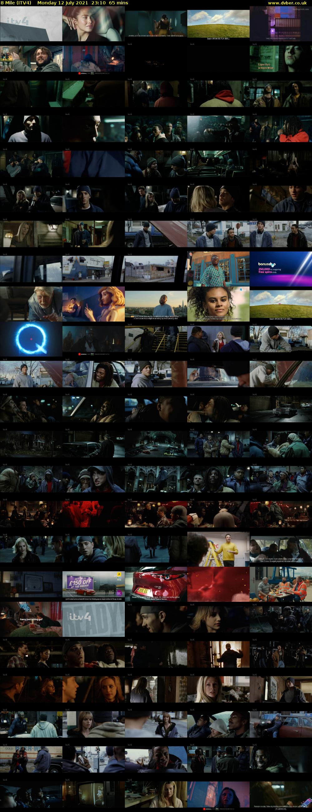 8 Mile (ITV4) Monday 12 July 2021 23:10 - 00:15