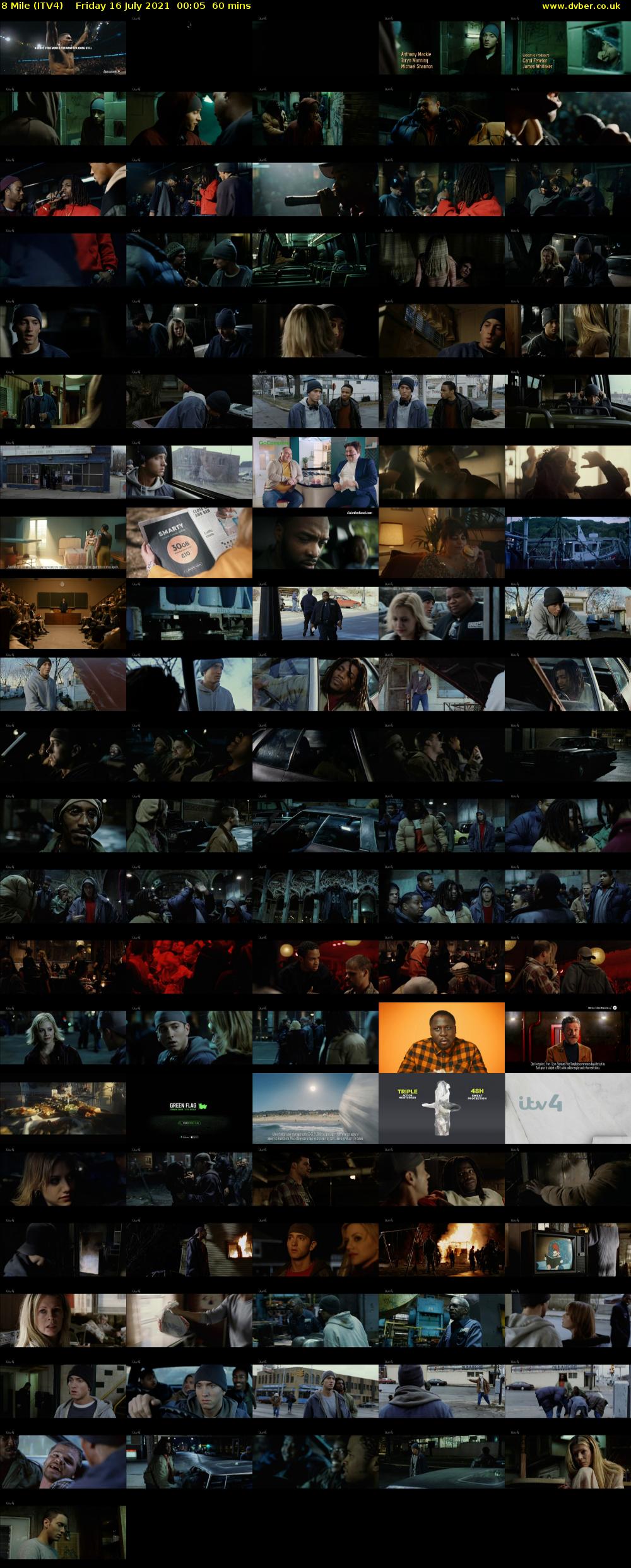 8 Mile (ITV4) Friday 16 July 2021 00:05 - 01:05