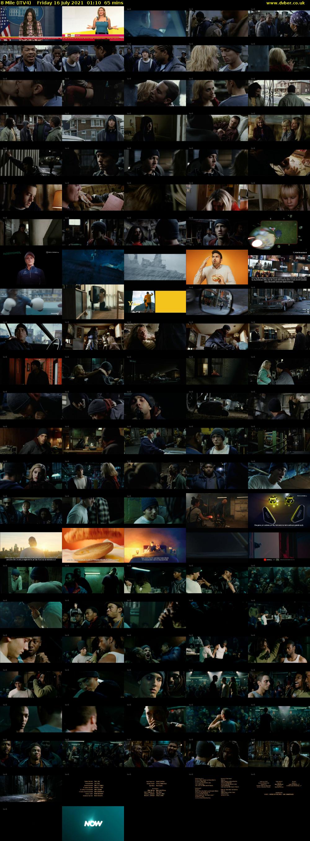 8 Mile (ITV4) Friday 16 July 2021 01:10 - 02:15