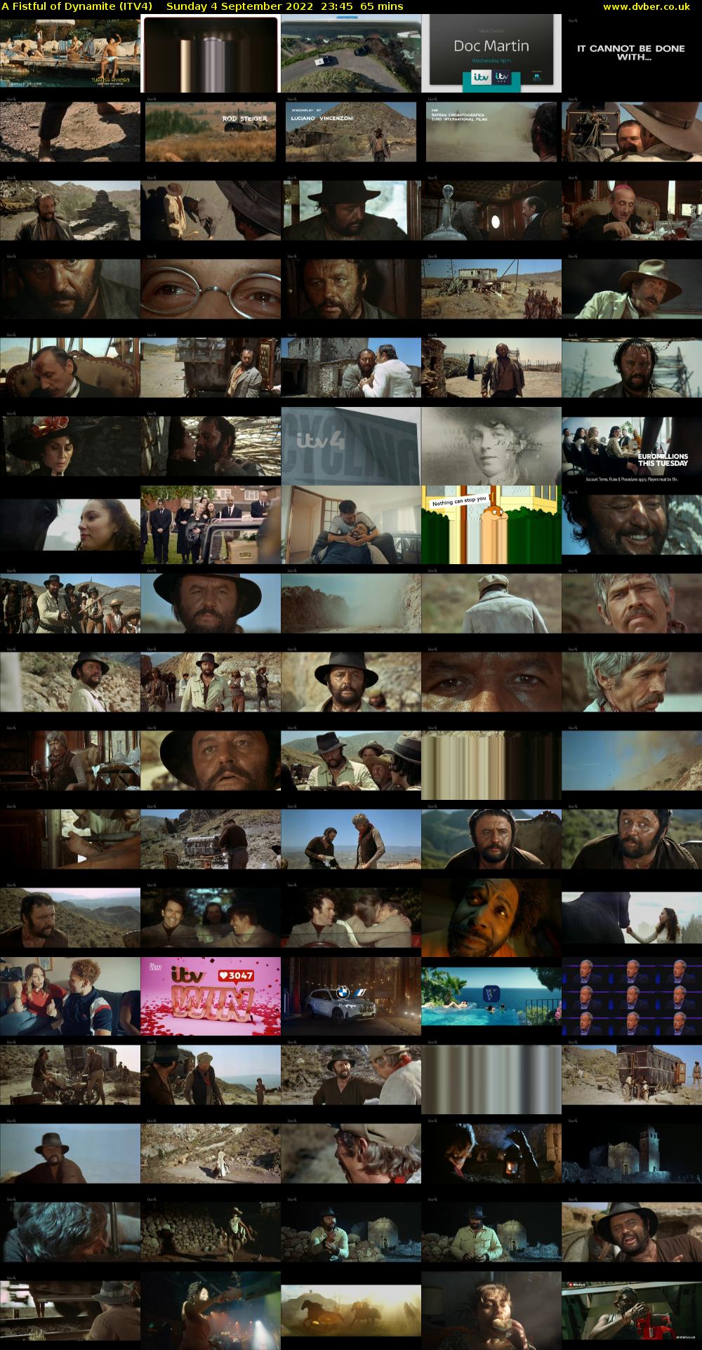 A Fistful of Dynamite (ITV4) Sunday 4 September 2022 23:45 - 00:50