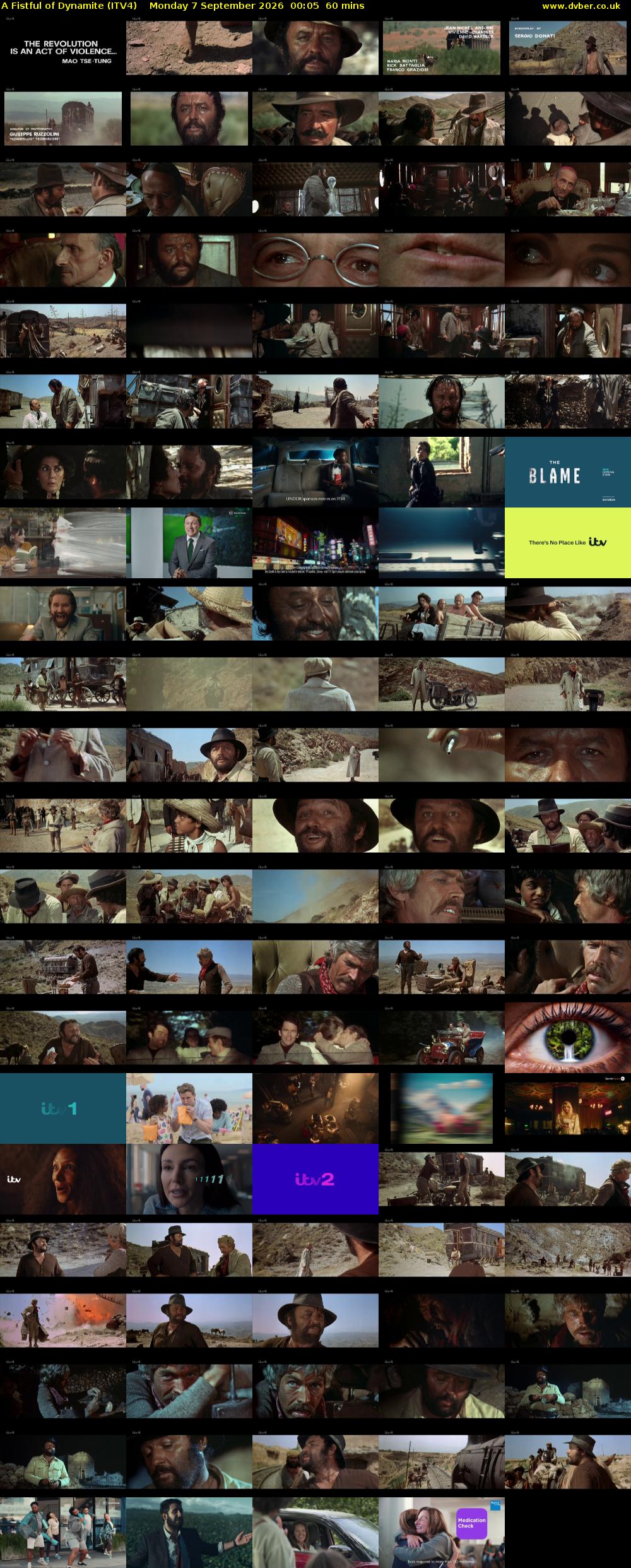 A Fistful of Dynamite (ITV4) Monday 7 September 2026 00:05 - 01:05