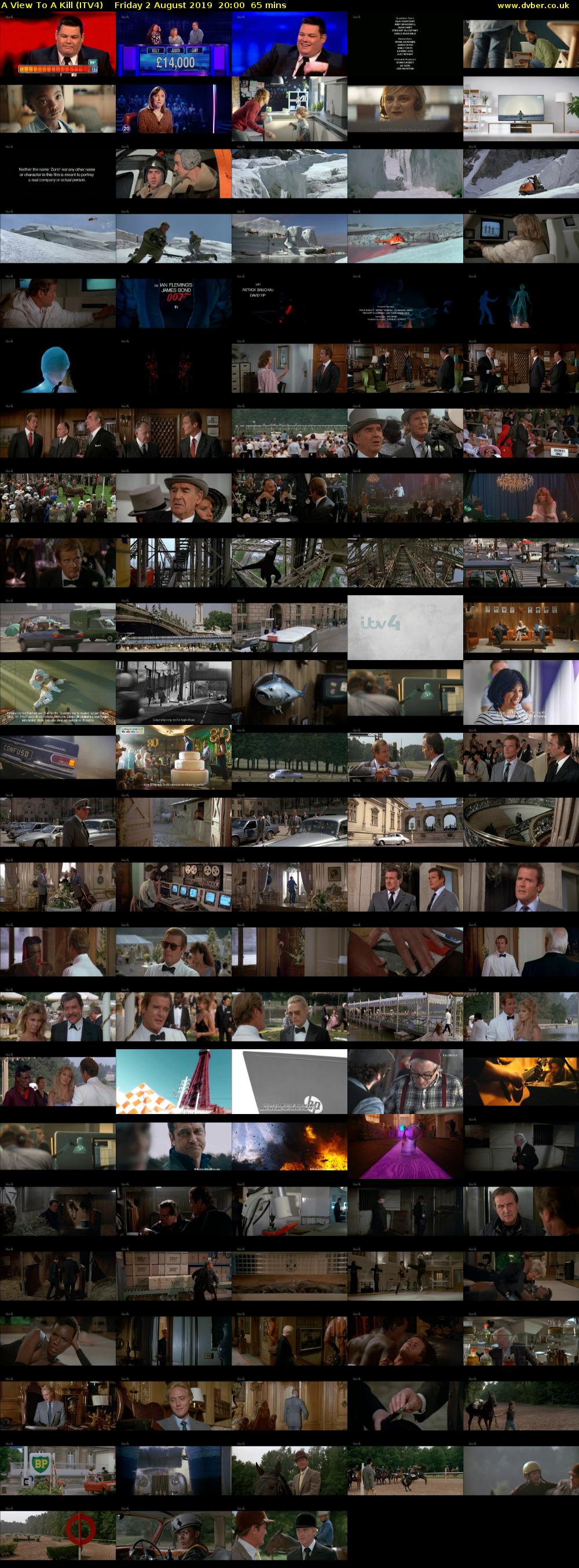 A View To A Kill (ITV4) Friday 2 August 2019 20:00 - 21:05