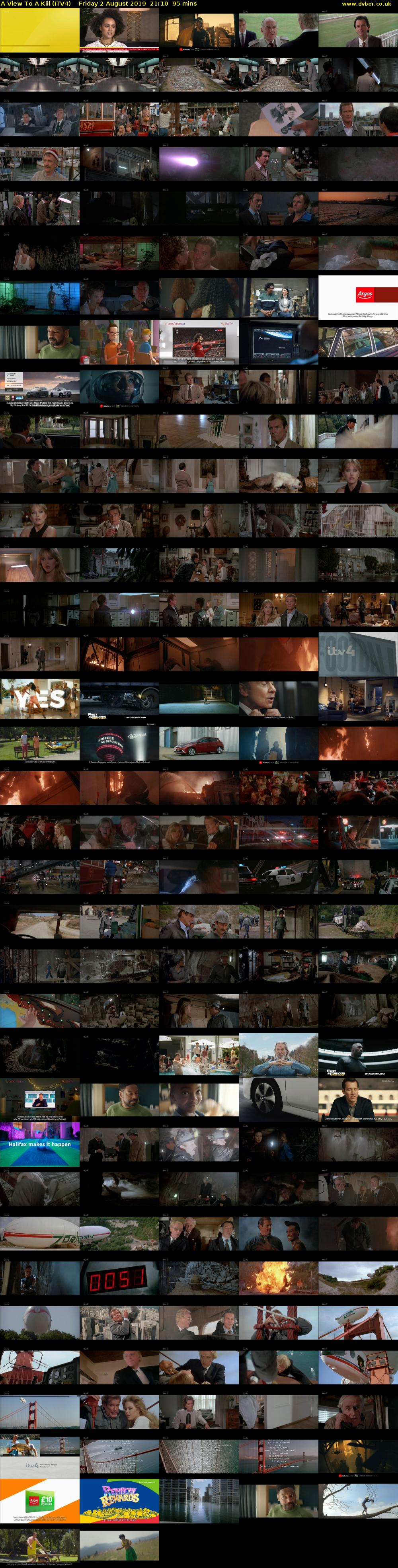 A View To A Kill (ITV4) Friday 2 August 2019 21:10 - 22:45