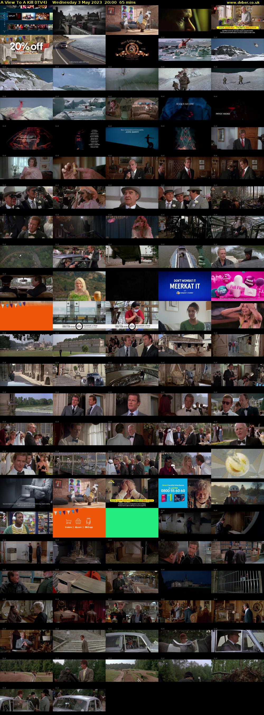 A View To A Kill (ITV4) Wednesday 3 May 2023 20:00 - 21:05