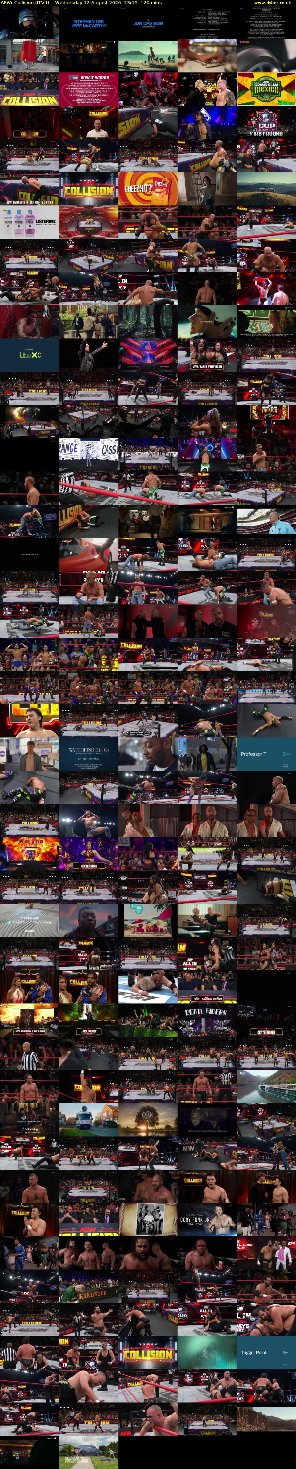 AEW: Collision (ITV4) Wednesday 12 August 2026 23:15 - 01:15