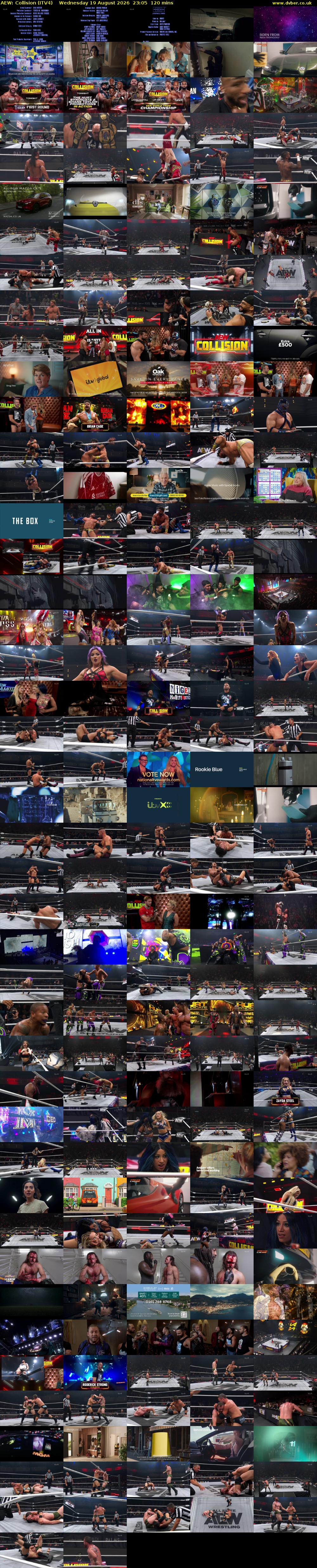 AEW: Collision (ITV4) Wednesday 19 August 2026 23:05 - 01:05