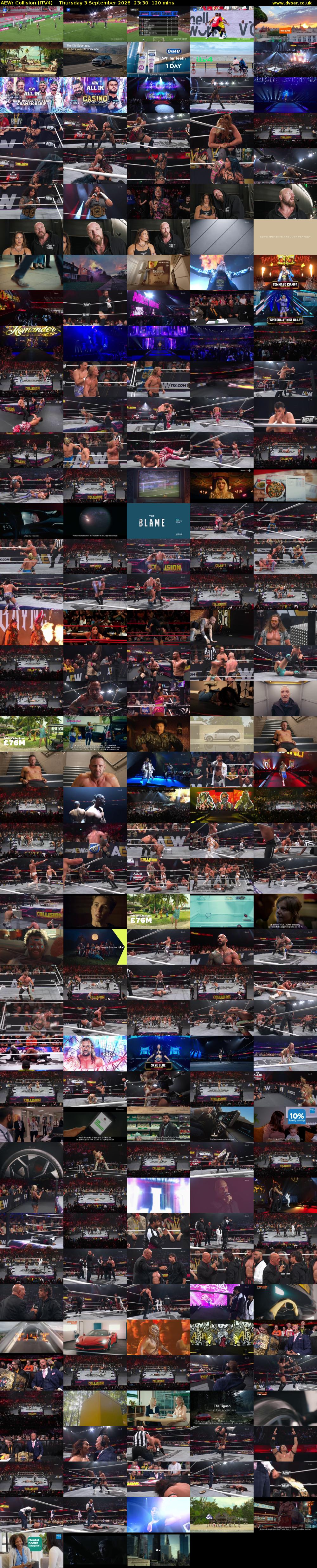 AEW: Collision (ITV4) Thursday 3 September 2026 23:30 - 01:30
