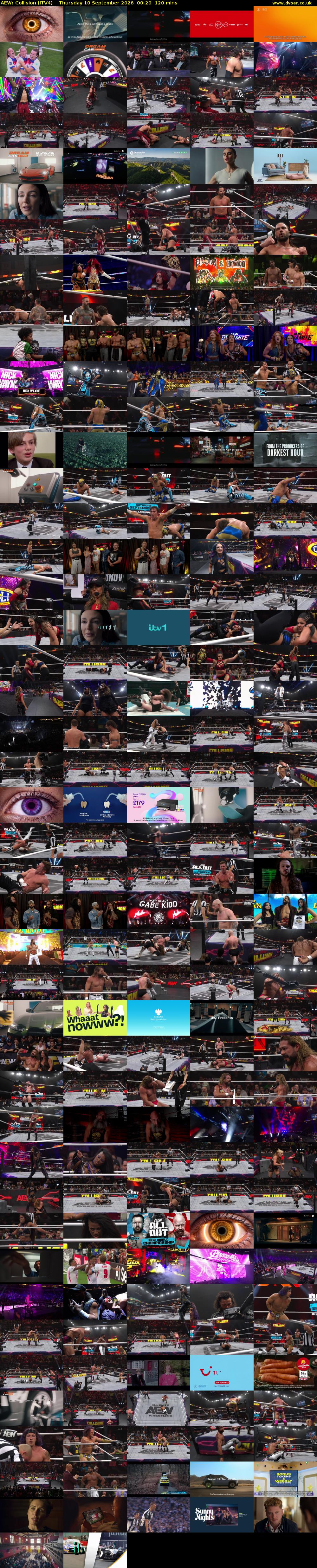AEW: Collision (ITV4) Thursday 10 September 2026 00:20 - 02:20