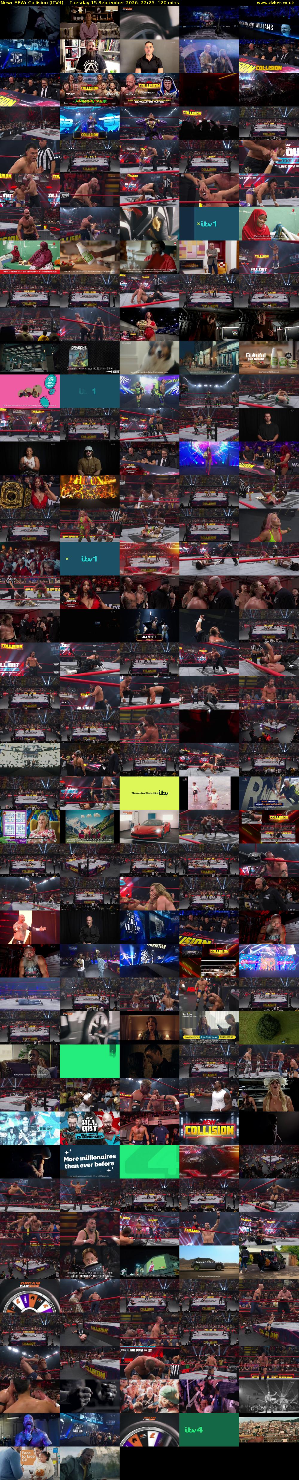 AEW: Collision (ITV4) Tuesday 15 September 2026 22:25 - 00:25