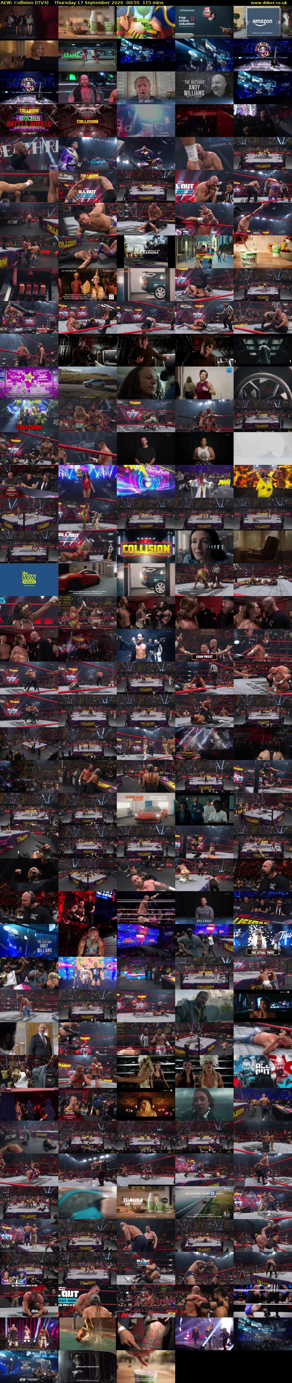 AEW: Collision (ITV4) Thursday 17 September 2026 00:55 - 02:50