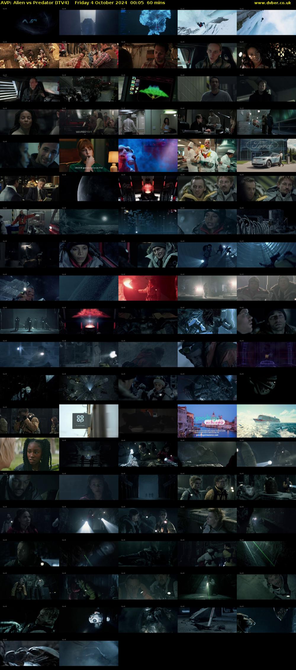 AVP: Alien vs Predator (ITV4) Friday 4 October 2024 00:05 - 01:05
