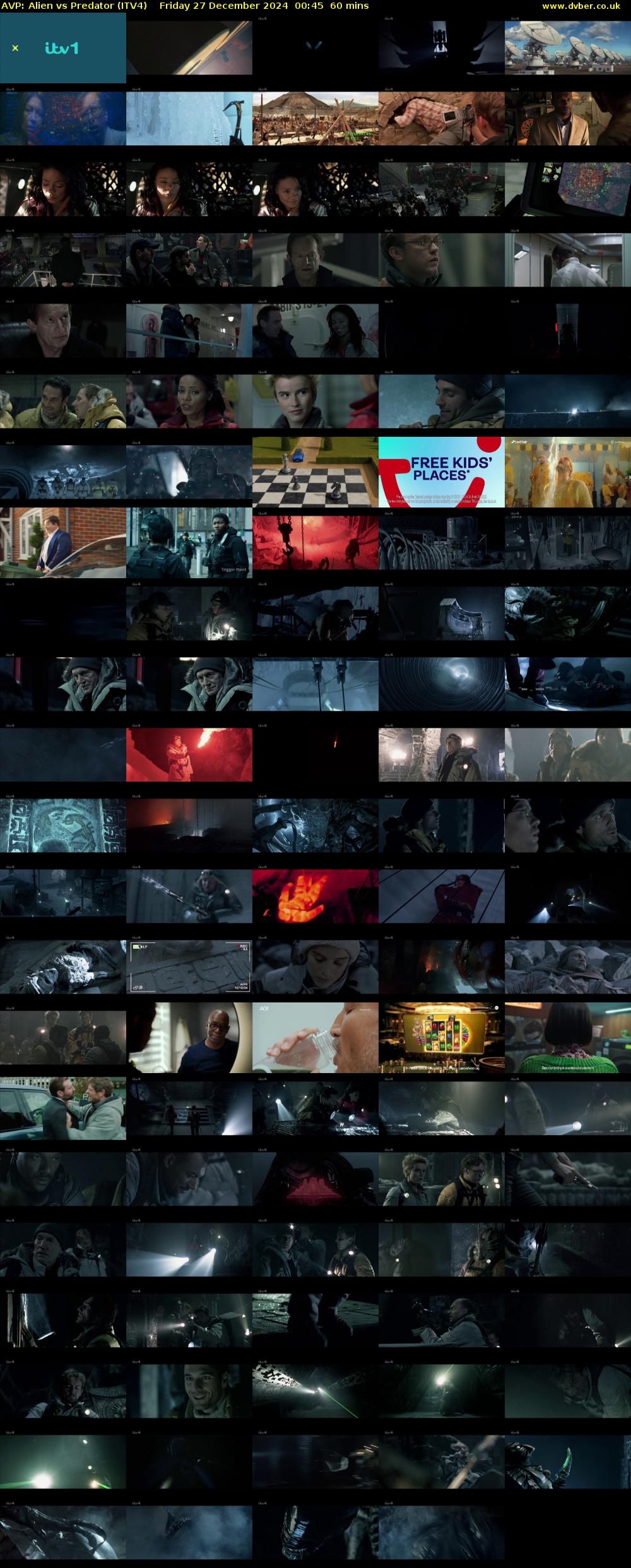 AVP: Alien vs Predator (ITV4) Friday 27 December 2024 00:45 - 01:45
