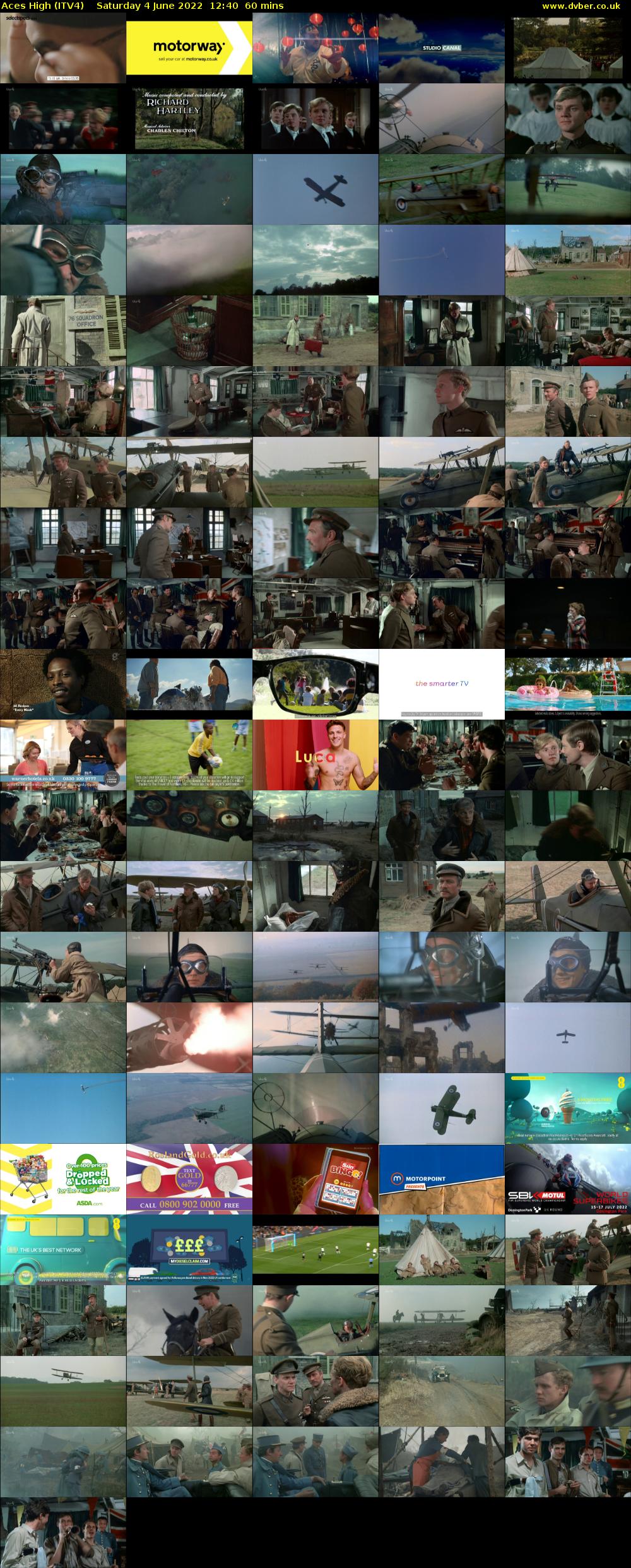 Aces High (ITV4) Saturday 4 June 2022 12:40 - 13:40