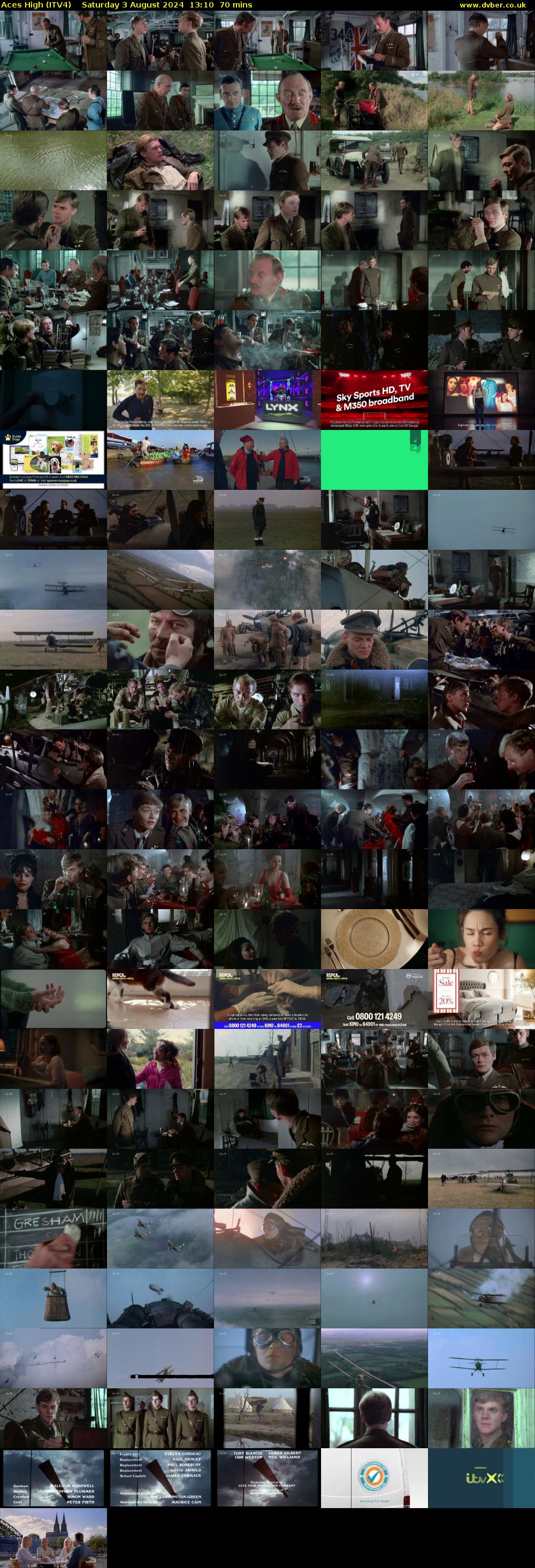 Aces High (ITV4) Saturday 3 August 2024 13:10 - 14:20