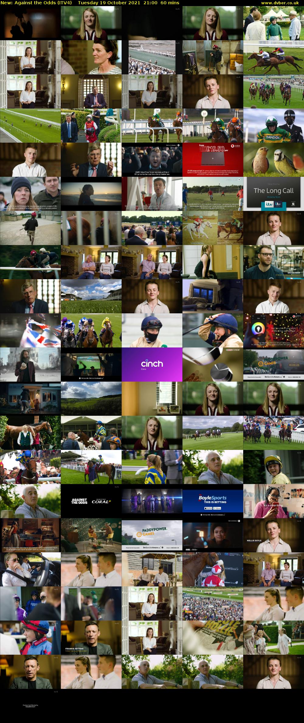 Against the Odds (ITV4) Tuesday 19 October 2021 21:00 - 22:00