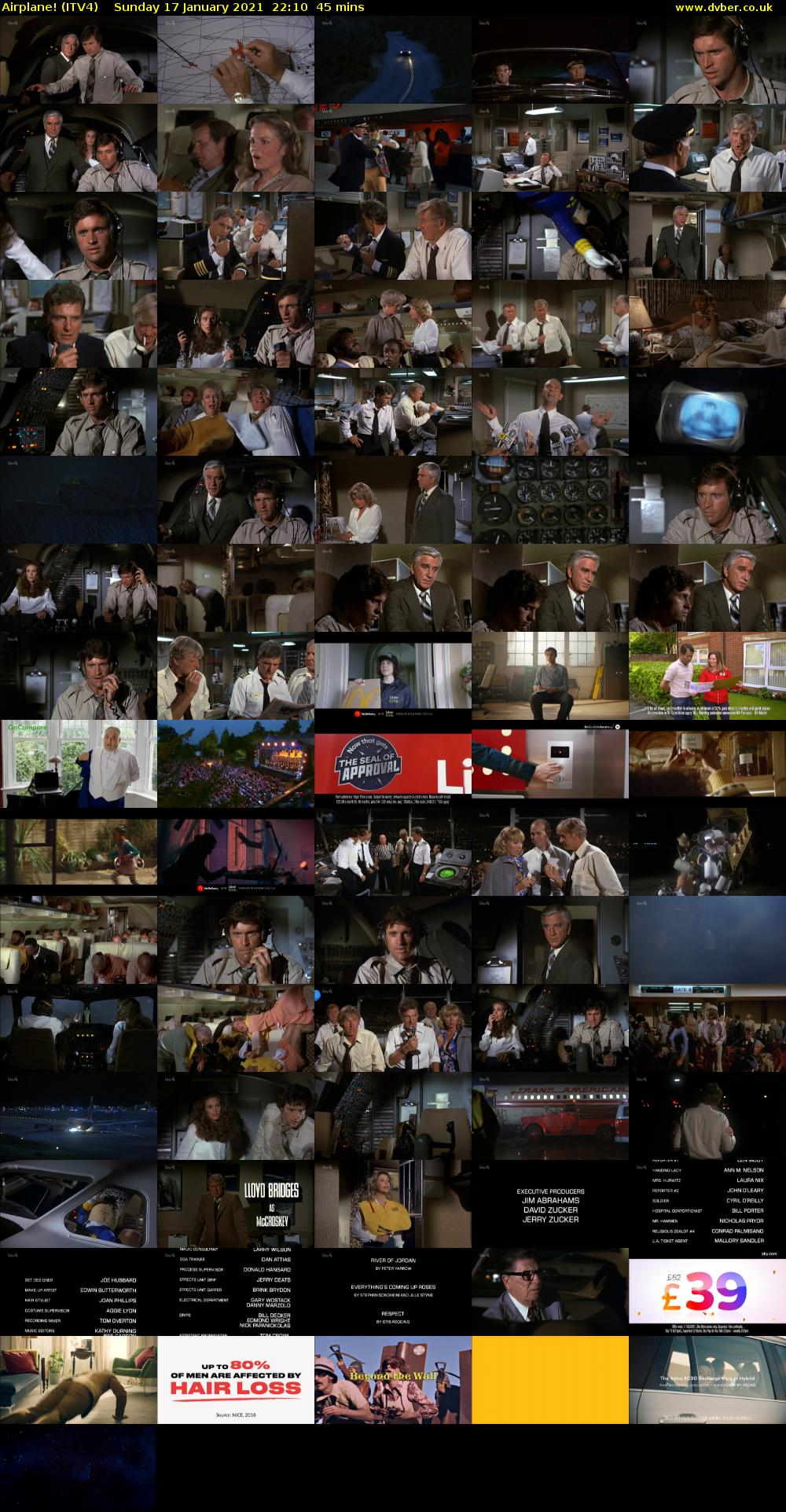 Airplane! (ITV4) Sunday 17 January 2021 22:10 - 22:55