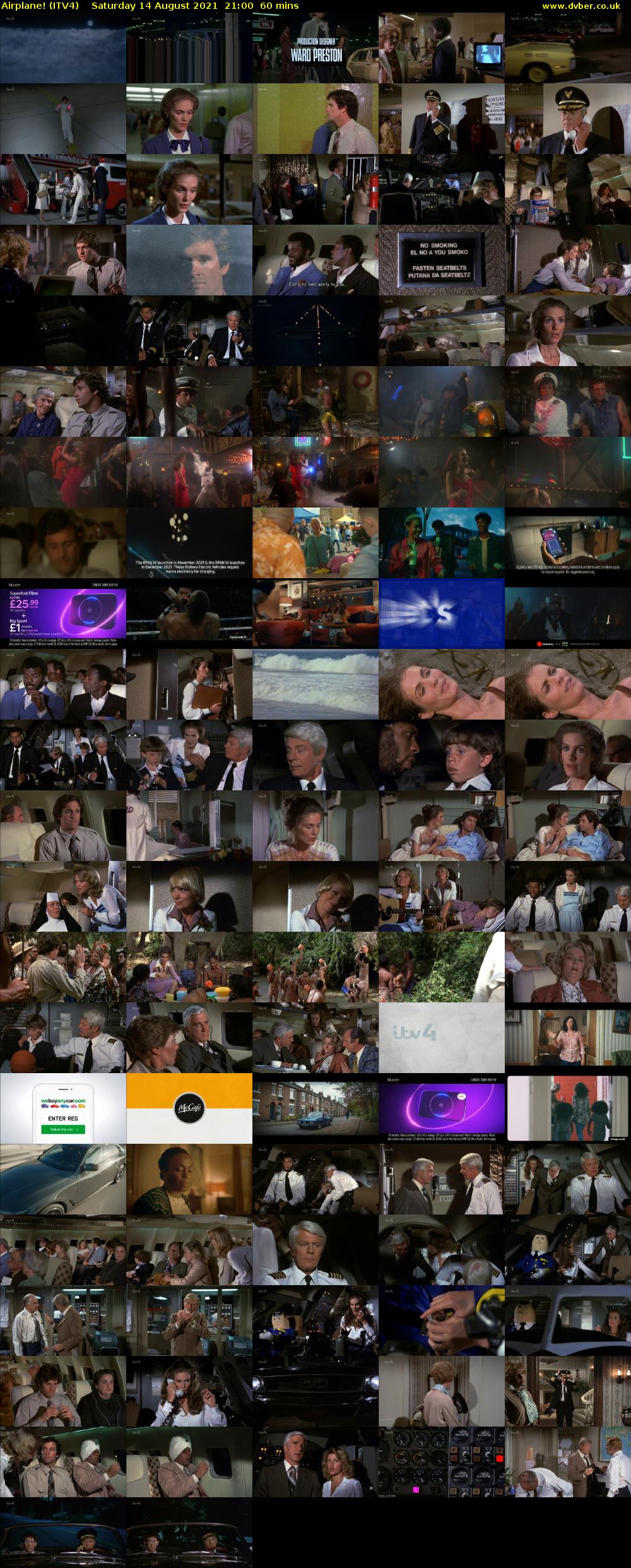 Airplane! (ITV4) Saturday 14 August 2021 21:00 - 22:00