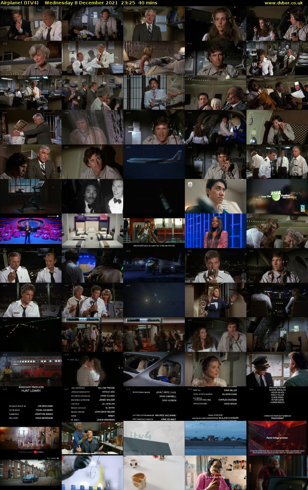 Airplane! (ITV4) Wednesday 8 December 2021 23:25 - 00:05