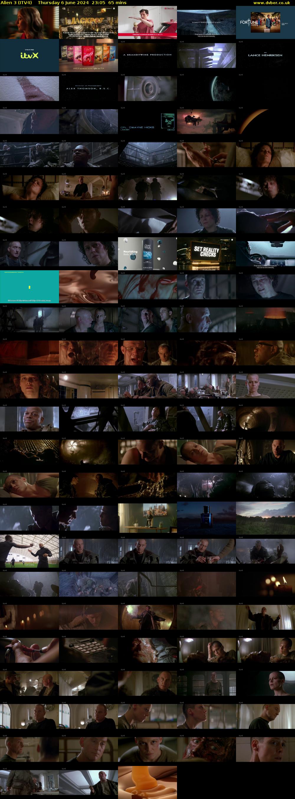 Alien 3 (ITV4) Thursday 6 June 2024 23:05 - 00:10