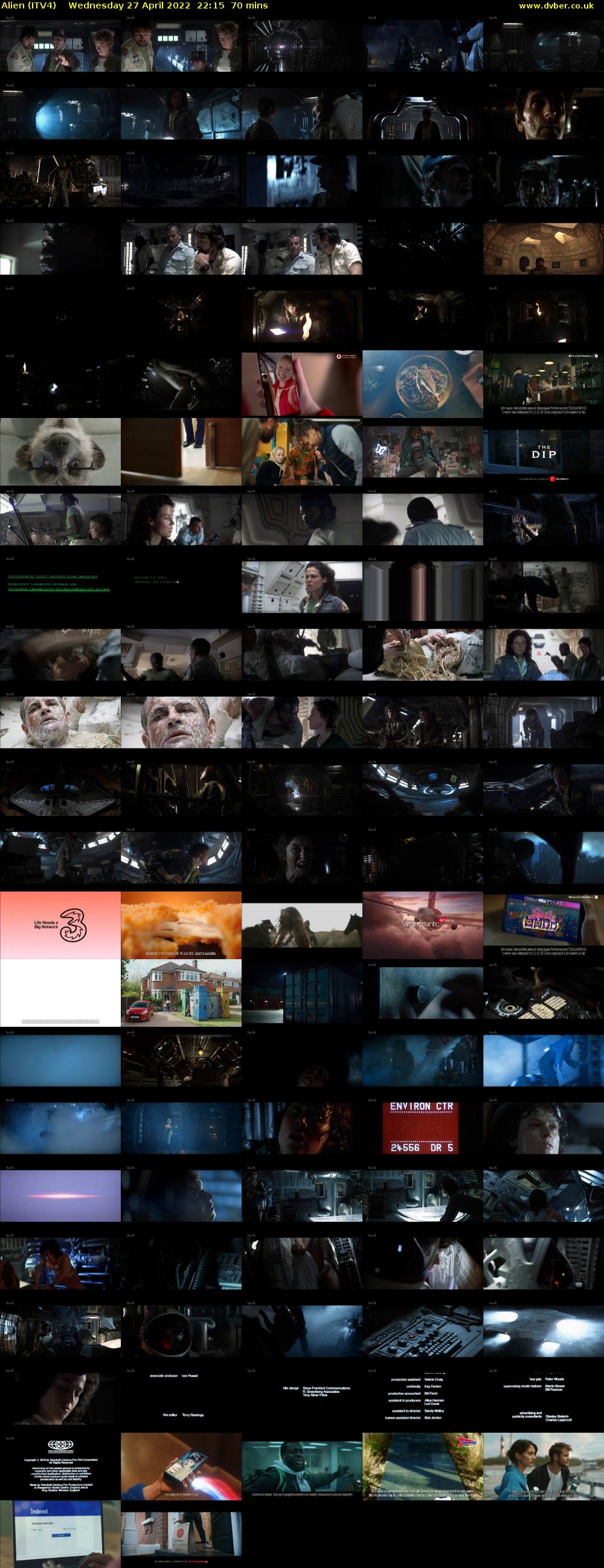 Alien (ITV4) Wednesday 27 April 2022 22:15 - 23:25