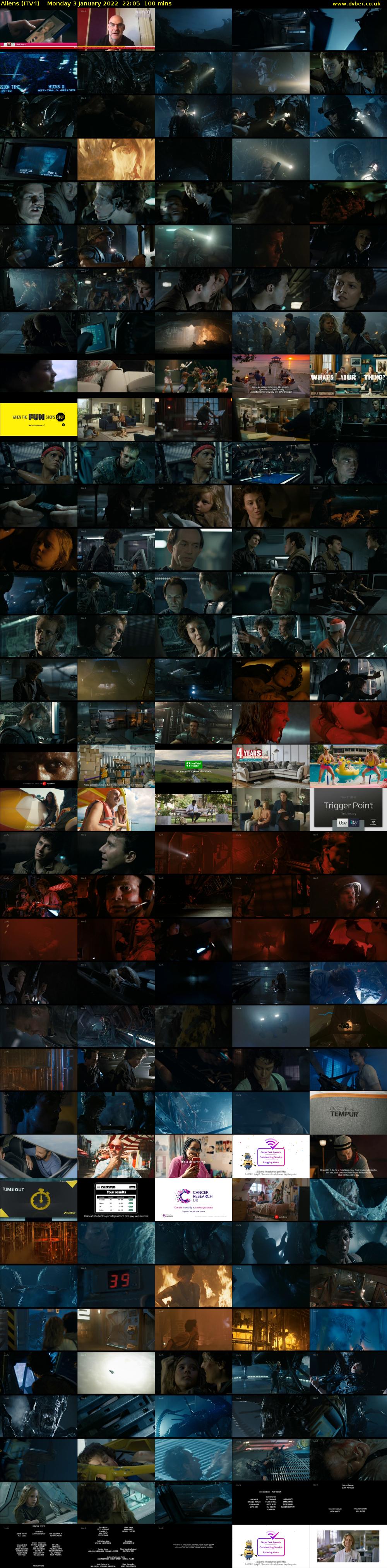 Aliens (ITV4) Monday 3 January 2022 22:05 - 23:45
