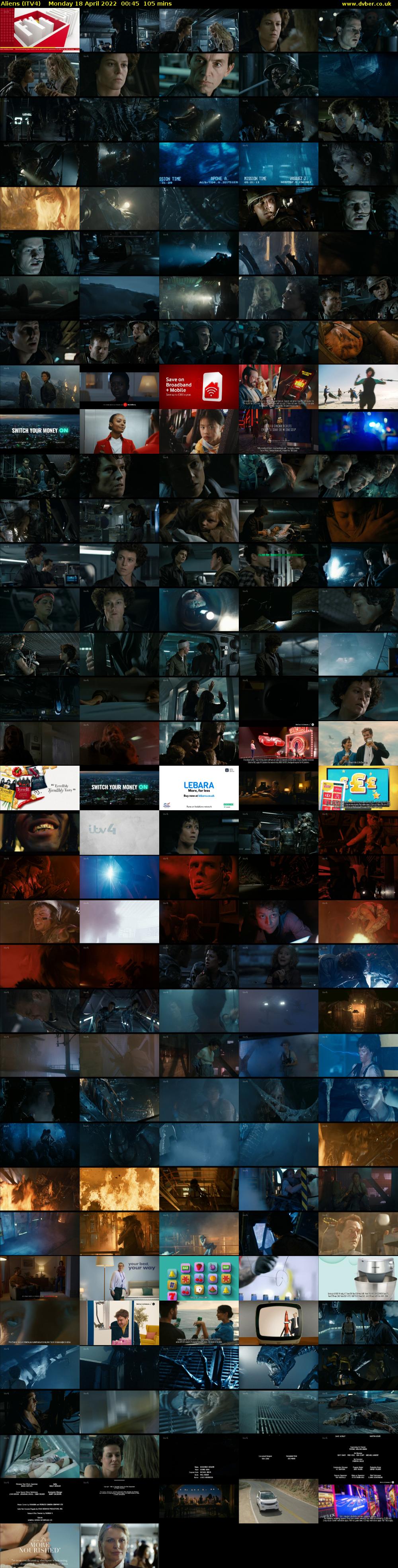 Aliens (ITV4) Monday 18 April 2022 00:45 - 02:30