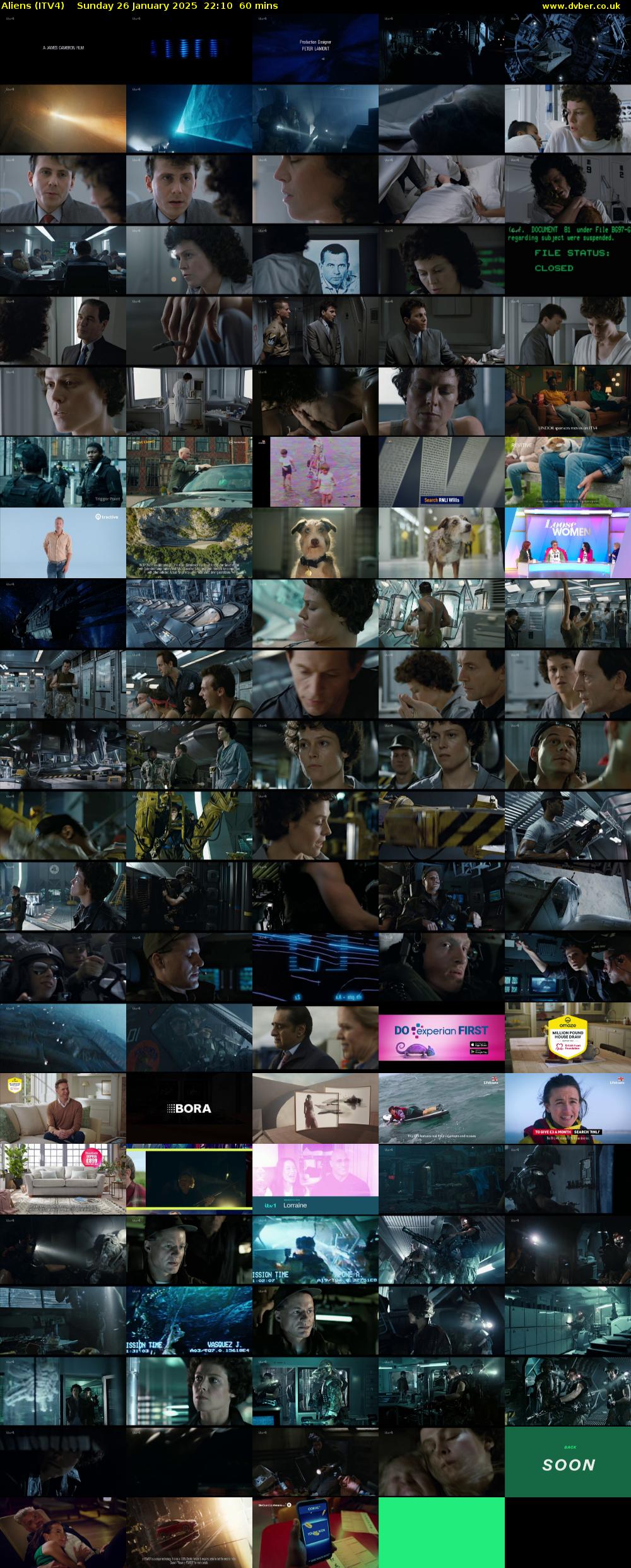 Aliens (ITV4) Sunday 26 January 2025 22:10 - 23:10