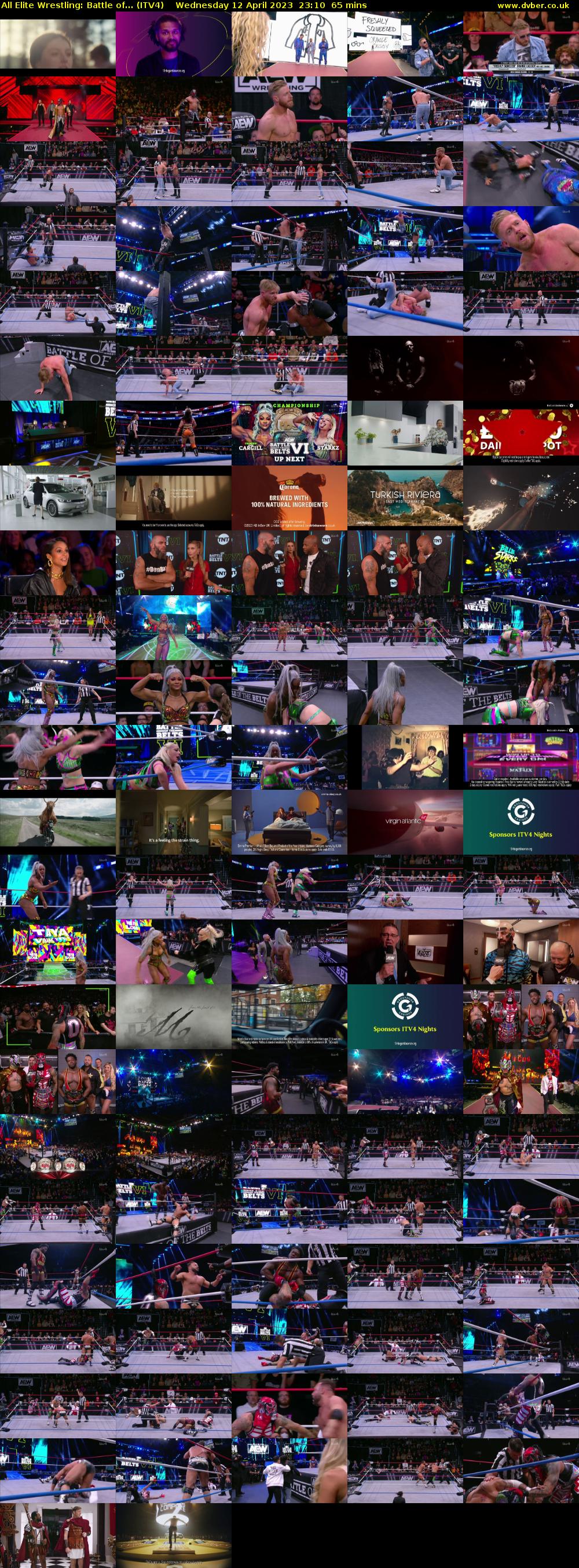 All Elite Wrestling: Battle of... (ITV4) Wednesday 12 April 2023 23:10 - 00:15