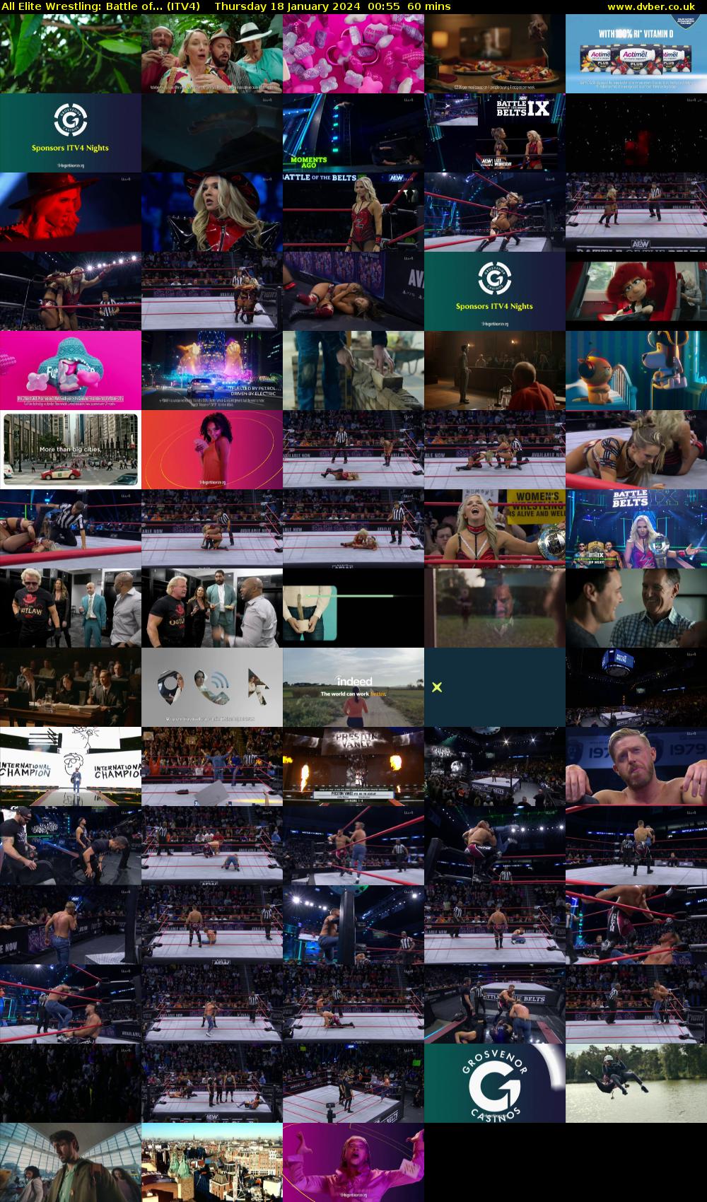 All Elite Wrestling: Battle of... (ITV4) Thursday 18 January 2024 00:55 - 01:55
