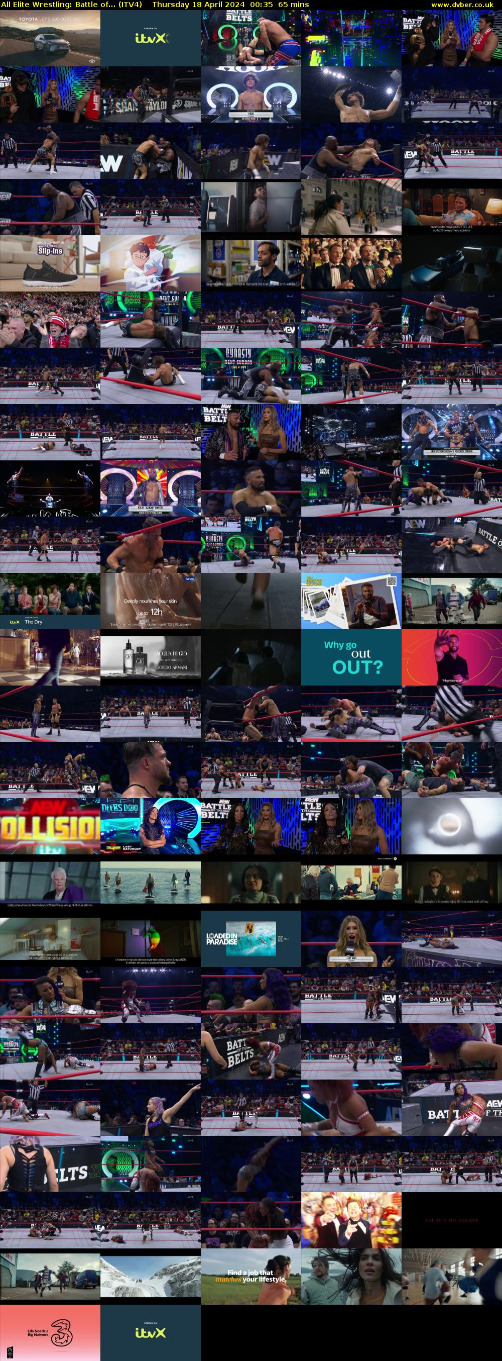 All Elite Wrestling: Battle of... (ITV4) Thursday 18 April 2024 00:35 - 01:40