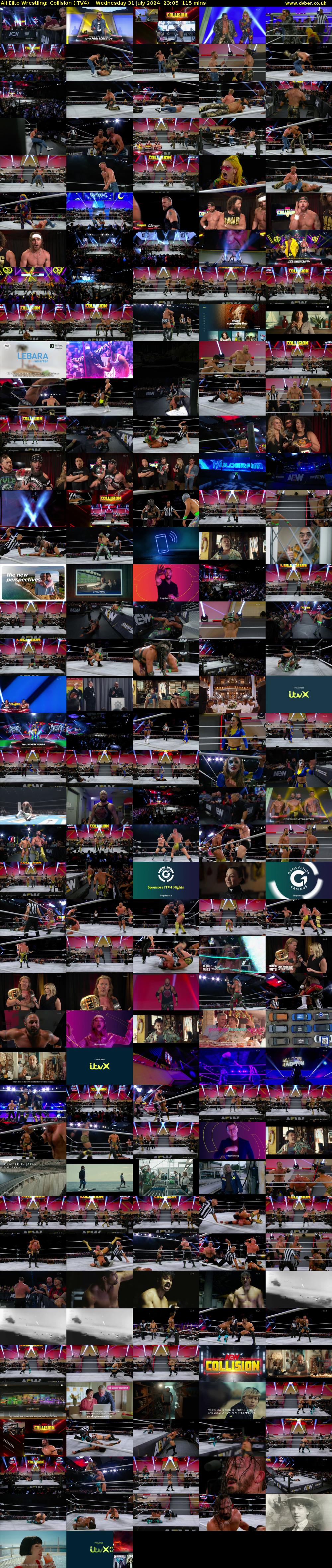 All Elite Wrestling: Collision (ITV4) Wednesday 31 July 2024 23:05 - 01:00