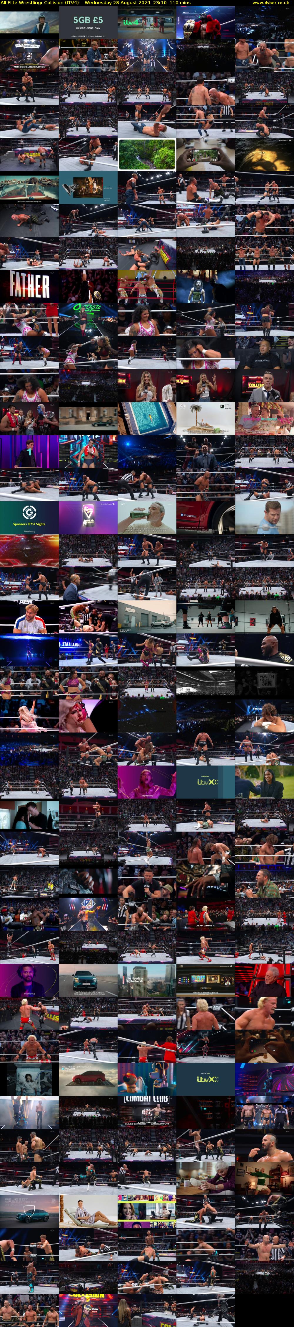 All Elite Wrestling: Collision (ITV4) Wednesday 28 August 2024 23:10 - 01:00