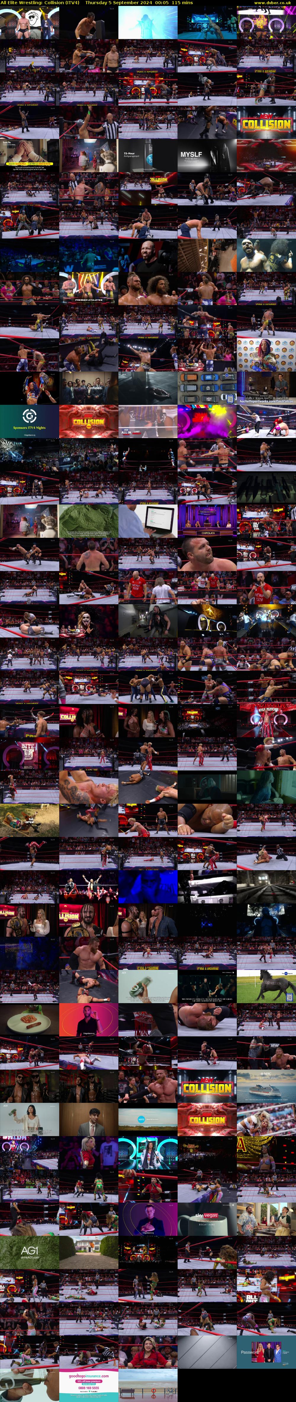 All Elite Wrestling: Collision (ITV4) Thursday 5 September 2024 00:05 - 02:00