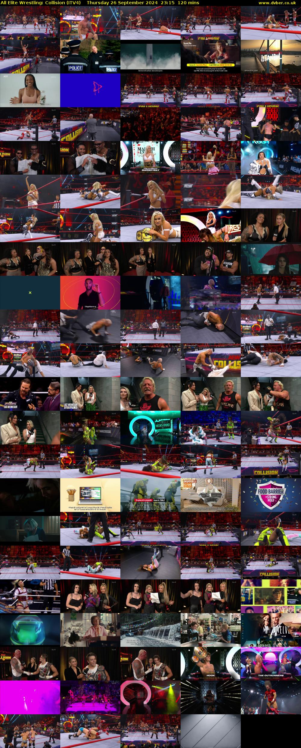 All Elite Wrestling: Collision (ITV4) Thursday 26 September 2024 23:15 - 01:15
