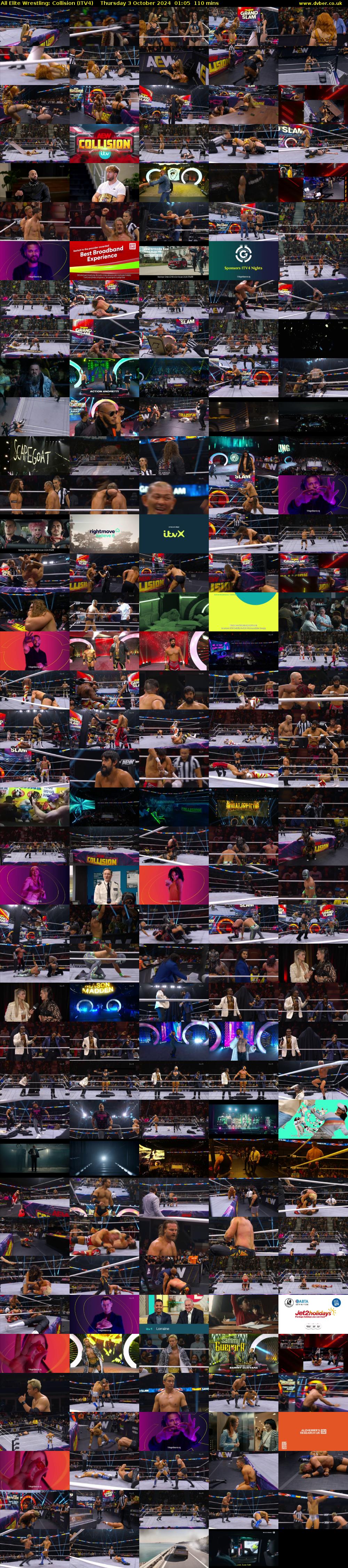 All Elite Wrestling: Collision (ITV4) Thursday 3 October 2024 01:05 - 02:55