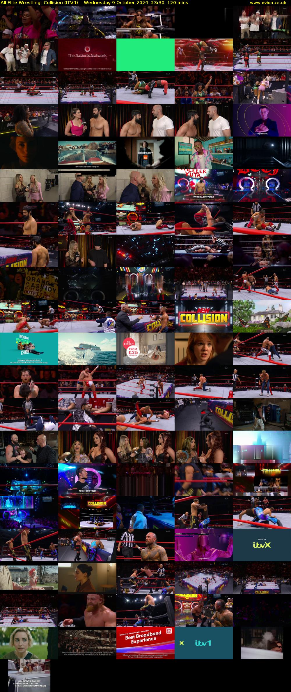 All Elite Wrestling: Collision (ITV4) Wednesday 9 October 2024 23:30 - 01:30