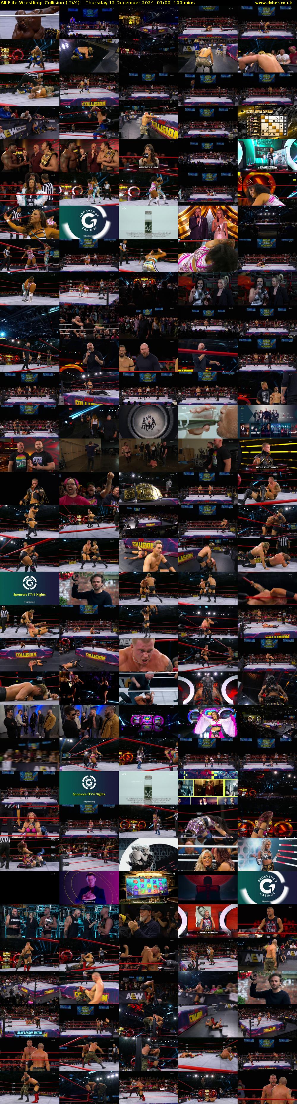 All Elite Wrestling: Collision (ITV4) Thursday 12 December 2024 01:00 - 02:40