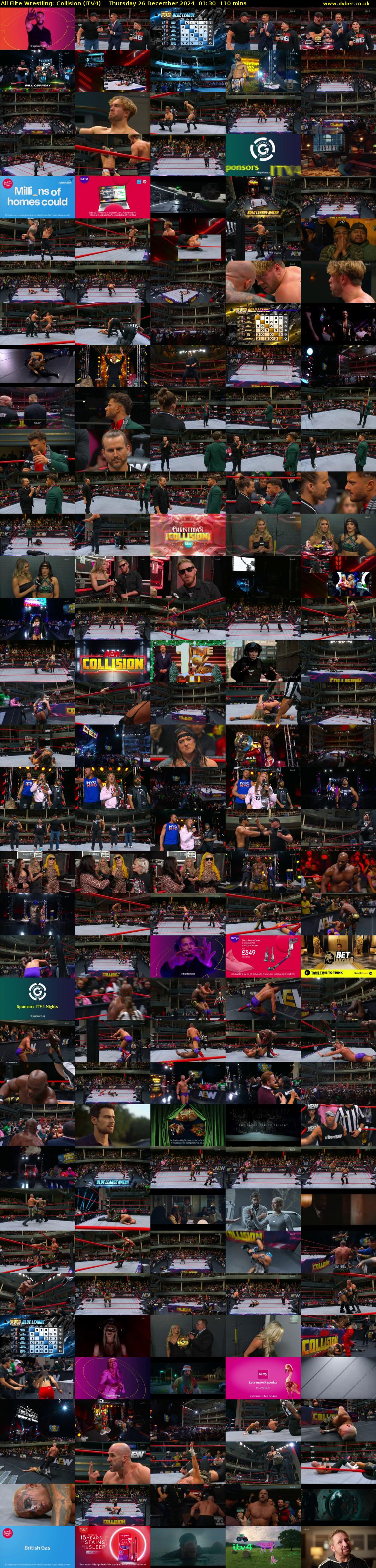 All Elite Wrestling: Collision (ITV4) Thursday 26 December 2024 01:30 - 03:20