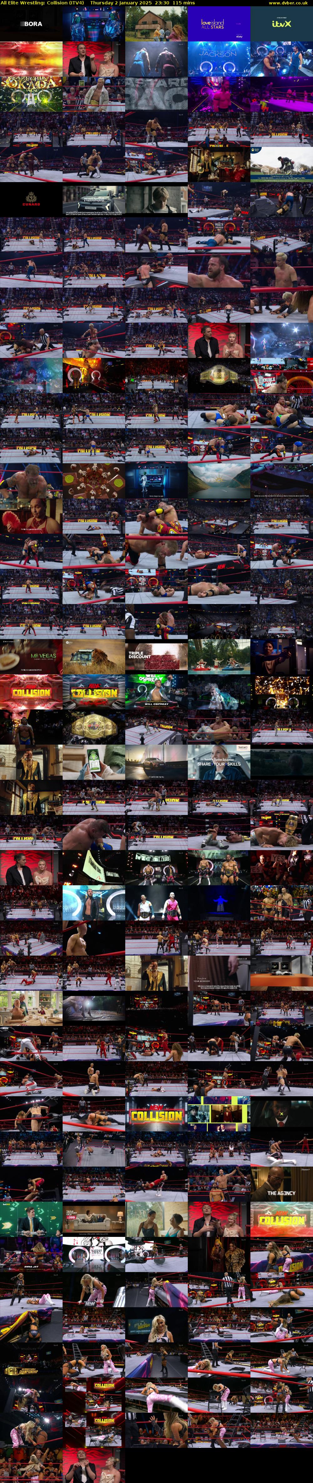 All Elite Wrestling: Collision (ITV4) Thursday 2 January 2025 23:30 - 01:25