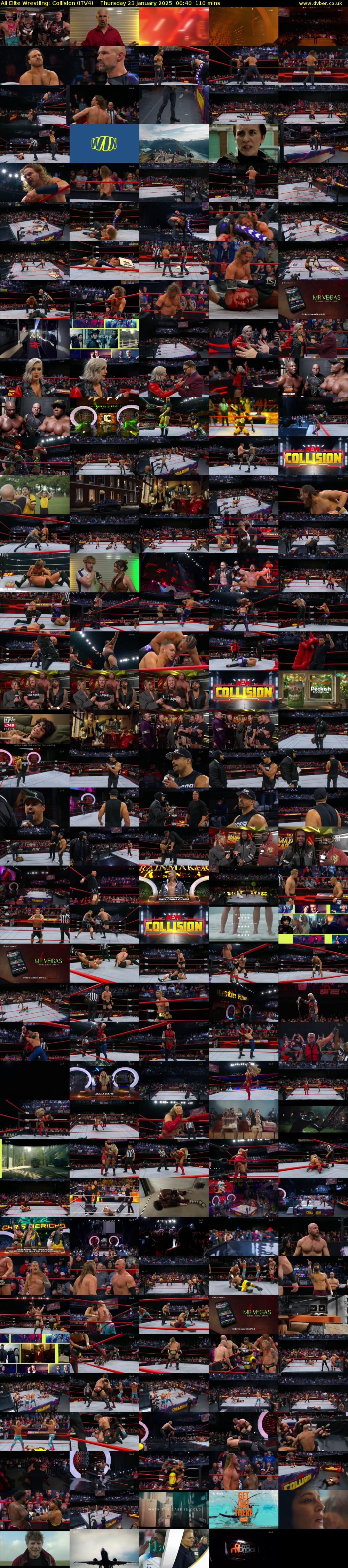All Elite Wrestling: Collision (ITV4) Thursday 23 January 2025 00:40 - 02:30